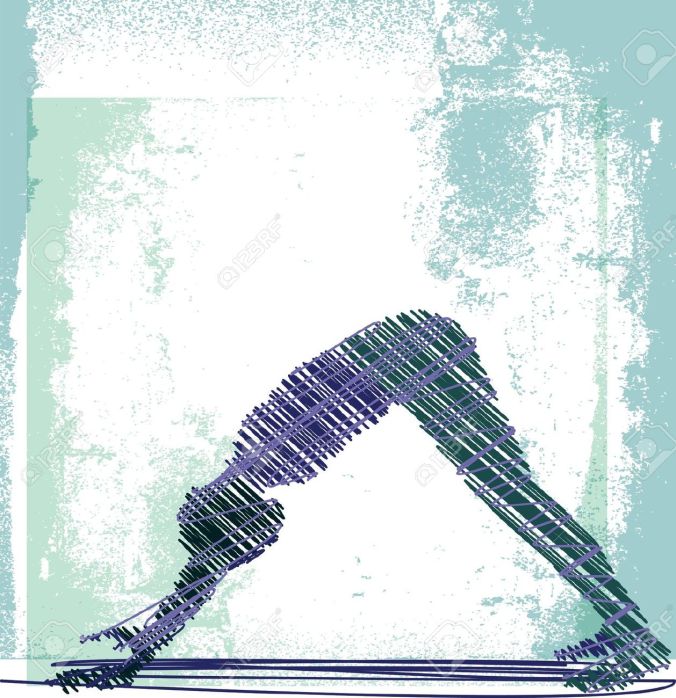 downward dog abstract
